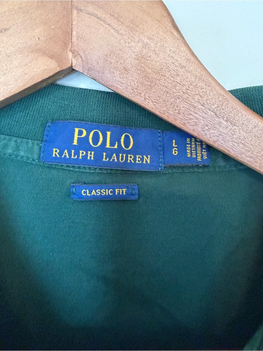 Ralph Lauren Green Short-Sleeve Polo with Embroidered Logo